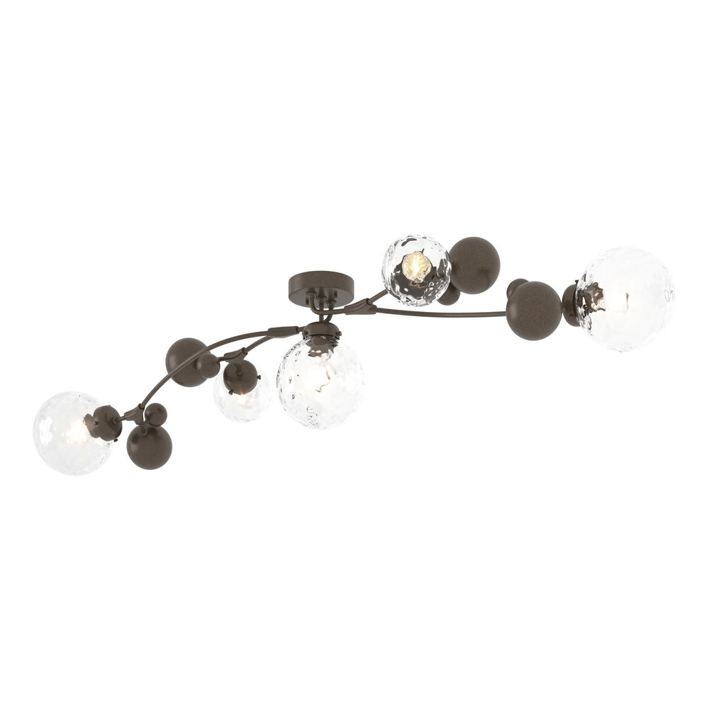 Hubbardton Forge - Five Light Semi-Flush Mount - Sprig - Bronze- Union Lighting Luminaires Decor