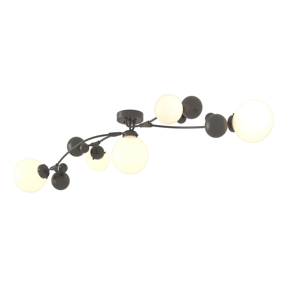 Hubbardton Forge - Five Light Semi-Flush Mount - Sprig - Dark Smoke- Union Lighting Luminaires Decor