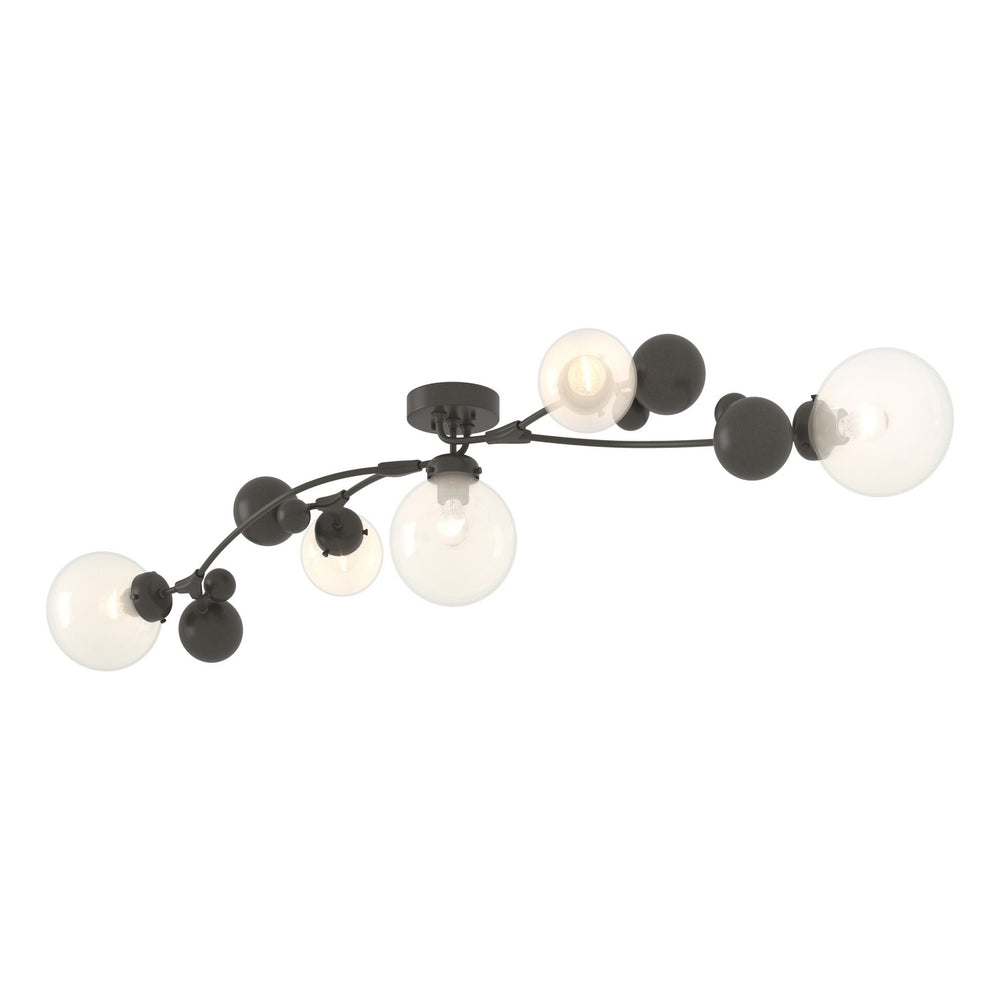 Hubbardton Forge - Five Light Semi-Flush Mount - Sprig - Dark Smoke- Union Lighting Luminaires Decor