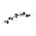 Hubbardton Forge - Five Light Semi-Flush Mount - Sprig - Black- Union Lighting Luminaires Decor
