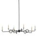 Currey and Company - Six Light Chandelier - Privateer - Blacksmith/Clear- Union Lighting Luminaires Decor
