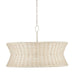 Currey and Company - Four Light Chandelier - Phebe - Bleached Natural/Vanilla- Union Lighting Luminaires Decor