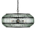 Currey and Company - Six Light Chandelier - Centurion - Clear/Satin Black- Union Lighting Luminaires Decor