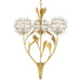 Currey and Company - Three Light Pendant - Dandelion - Contemporary Silver Leaf/Silver/Contemporary Gold Leaf- Union Lighting Luminaires Decor