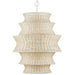 Currey and Company - Nine Light Chandelier - Phebe - Bleached Natural/Vanilla- Union Lighting Luminaires Decor