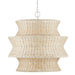 Currey and Company - Nine Light Chandelier - Phebe - Bleached Natural/Vanilla- Union Lighting Luminaires Decor