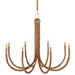 Currey and Company - Eight Light Chandelier - Samsara - Natural/Saddle Tan- Union Lighting Luminaires Decor