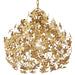 Currey and Company - One Light Pendant - Cloverfield Collection - Contemporary Gold Leaf/Gold- Union Lighting Luminaires Decor