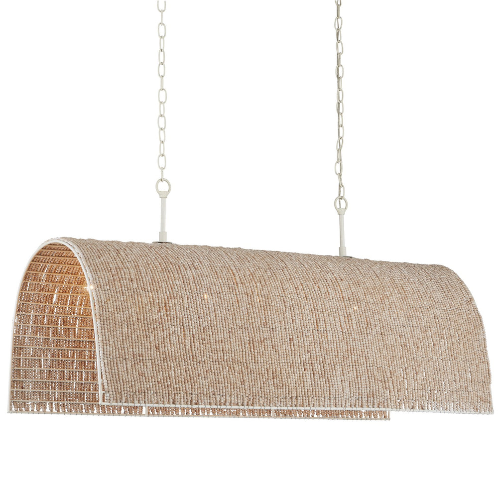 Currey and Company - Seven Light Chandelier - Aztec - Whitewash/White- Union Lighting Luminaires Decor