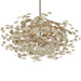 Currey and Company - Five Light Semi-Flush Mount - Maidenhair Collection - Antique Pearl- Union Lighting Luminaires Decor