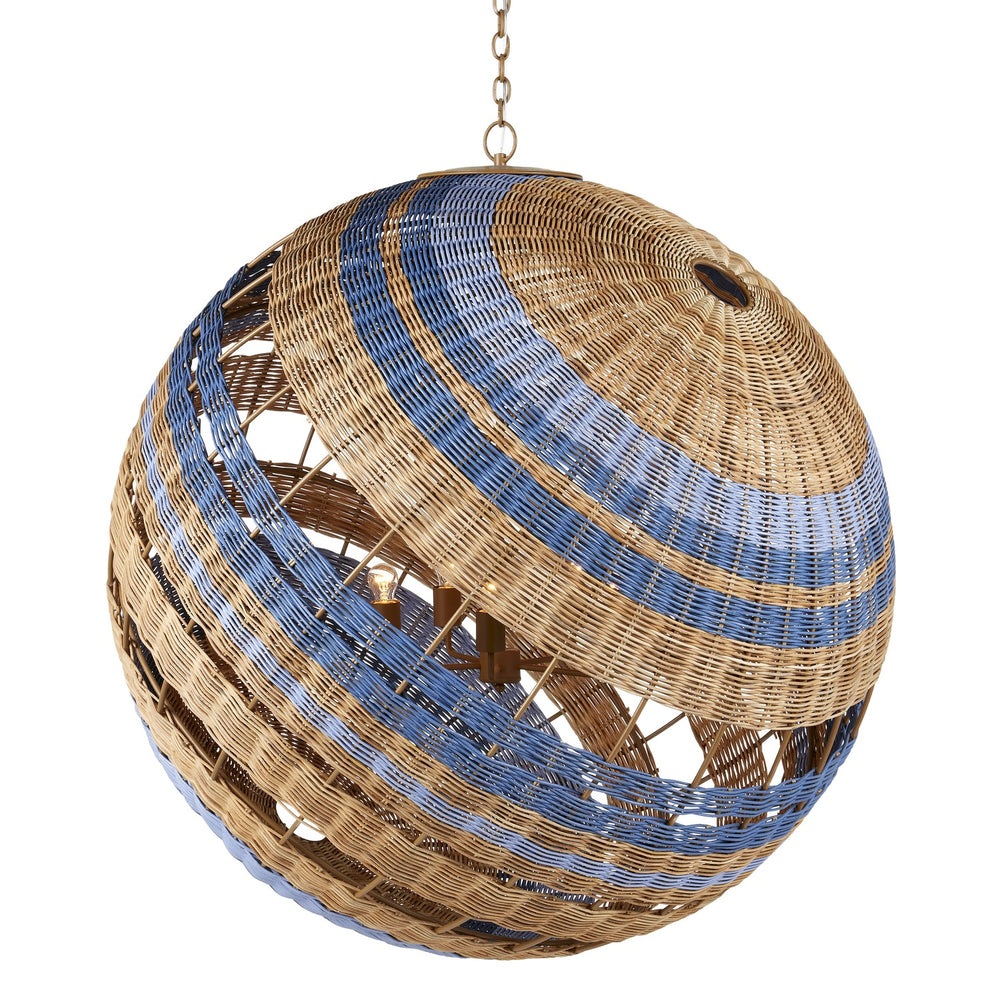 Currey and Company - Five Light Chandelier - Senjyo - Natural/Khaki- Union Lighting Luminaires Decor
