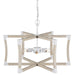 Currey and Company - Six Light Lantern - Bastian - Sugar White/Sandstone- Union Lighting Luminaires Decor