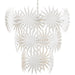 Currey and Company - 13 Light Chandelier - Bismarkia Collection - Gesso White- Union Lighting Luminaires Decor