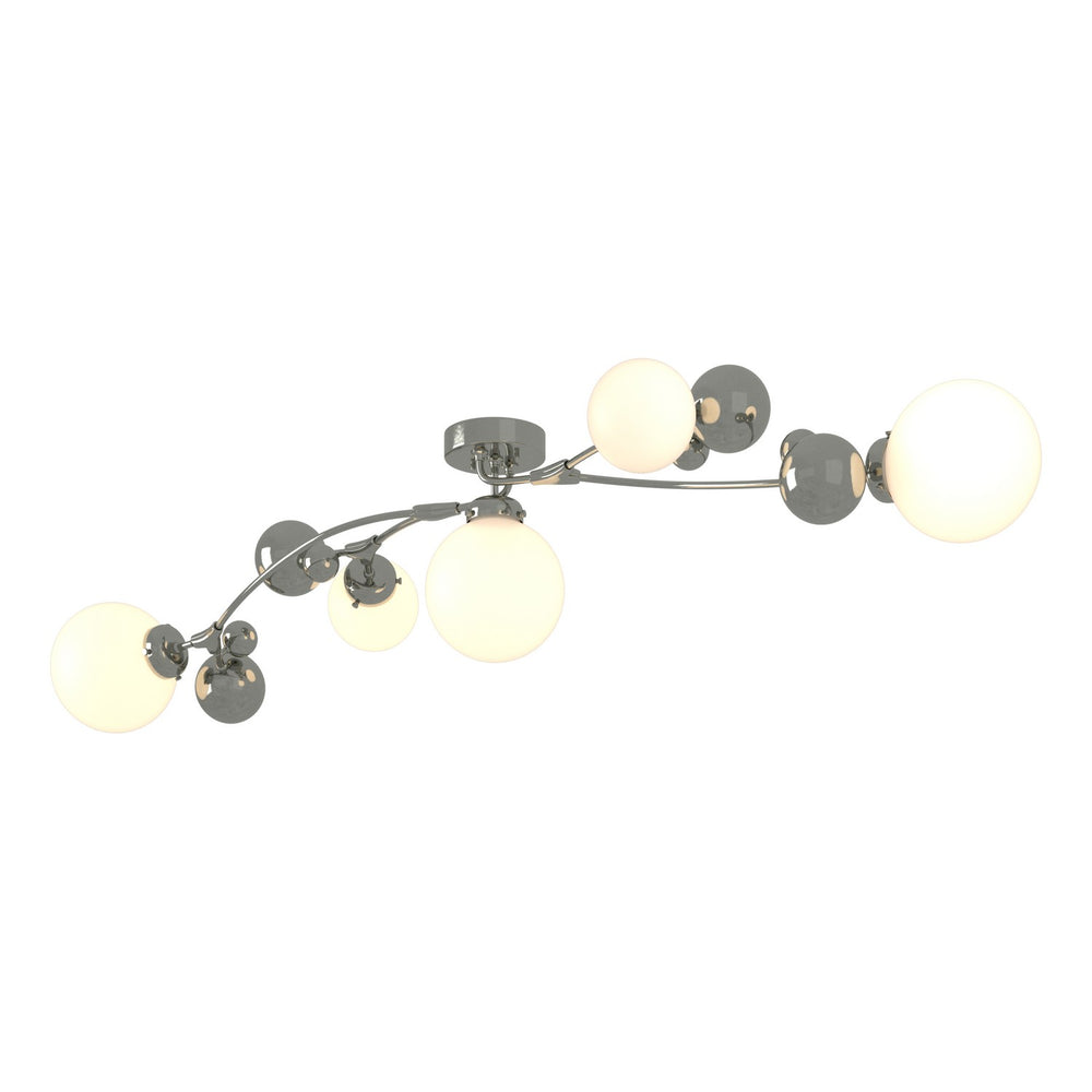 Hubbardton Forge - Five Light Semi-Flush Mount - Sprig - Sterling- Union Lighting Luminaires Decor