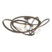 Hubbardton Forge - Three Light Semi-Flush Mount - Nest - Bronze- Union Lighting Luminaires Decor