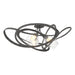Hubbardton Forge - Three Light Semi-Flush Mount - Nest - Natural Iron- Union Lighting Luminaires Decor