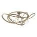 Hubbardton Forge - Three Light Semi-Flush Mount - Nest - Soft Gold- Union Lighting Luminaires Decor
