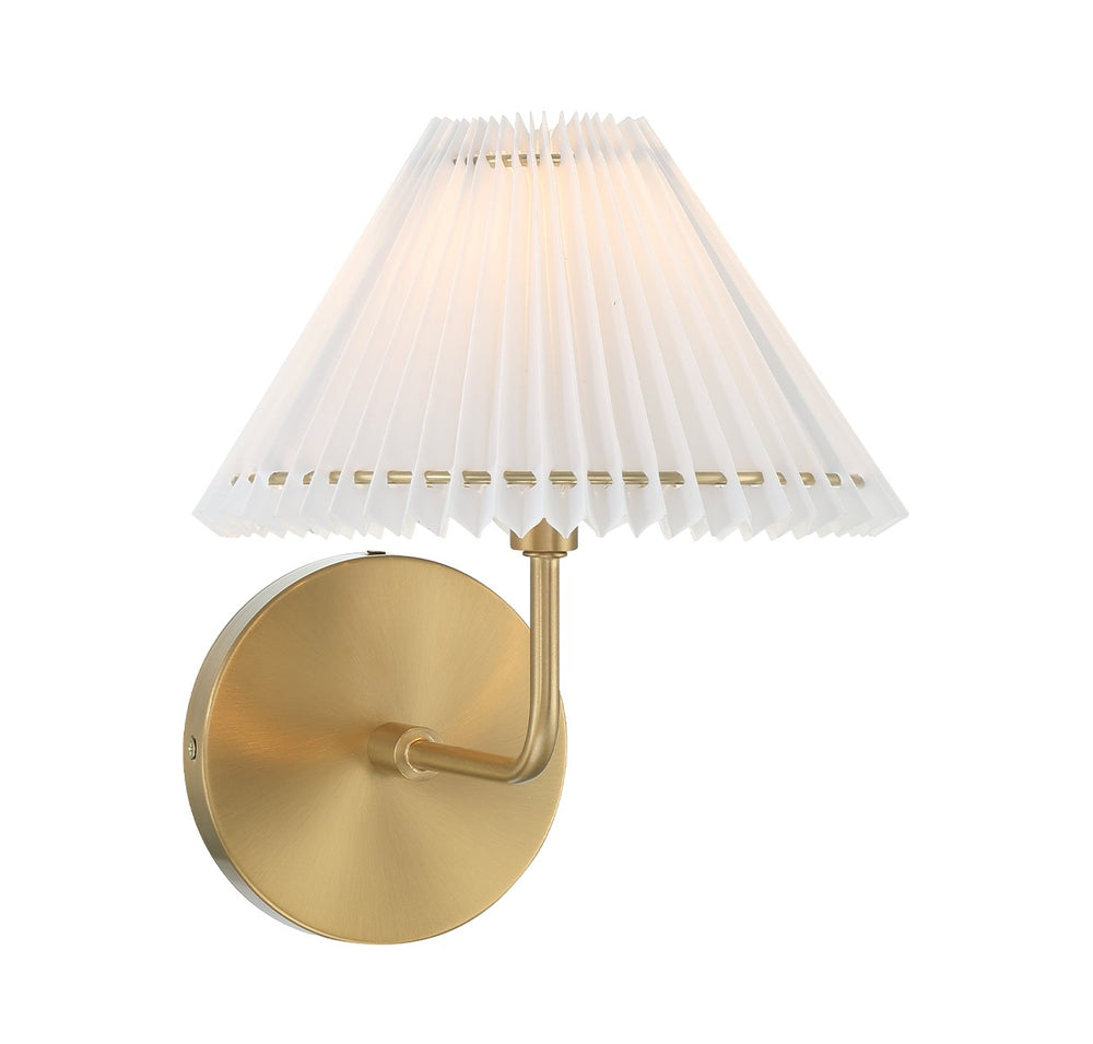 Meridian - One Light Wall Sconce - Natural Brass- Union Lighting Luminaires Decor