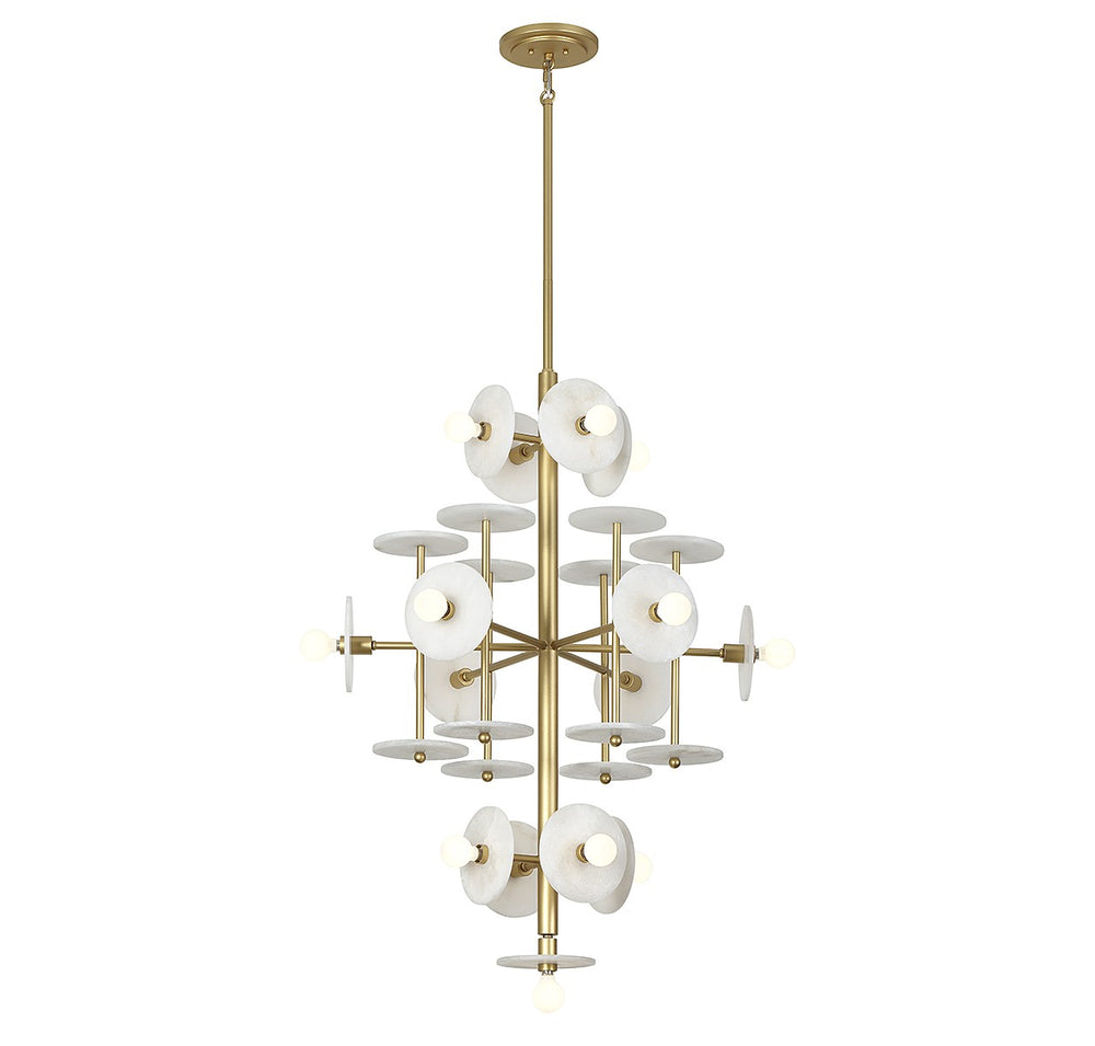Savoy House - 15 Light Chandelier - Amani - Royal Gold- Union Lighting Luminaires Decor