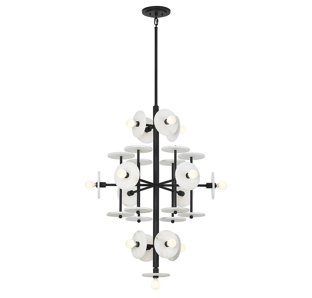 Savoy House - 15 Light Chandelier - Amani - Black Cashmere- Union Lighting Luminaires Decor