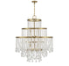 Savoy House - 15 Light Chandelier - Luna - Warm Brass- Union Lighting Luminaires Decor