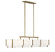 Savoy House - Eight Light Linear Chandelier - Orleans - Distressed Gold- Union Lighting Luminaires Decor
