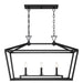 Savoy House - Three Light Linear Chandelier - Townsend - Matte Black- Union Lighting Luminaires Decor