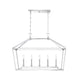 Savoy House - Five Light Linear Chandelier - Townsend - Polished Nickel- Union Lighting Luminaires Decor