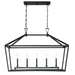 Savoy House - Five Light Linear Chandelier - Townsend - Matte Black- Union Lighting Luminaires Decor