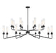 Savoy House - 16 Light Chandelier - Baker - Matte Black- Union Lighting Luminaires Decor