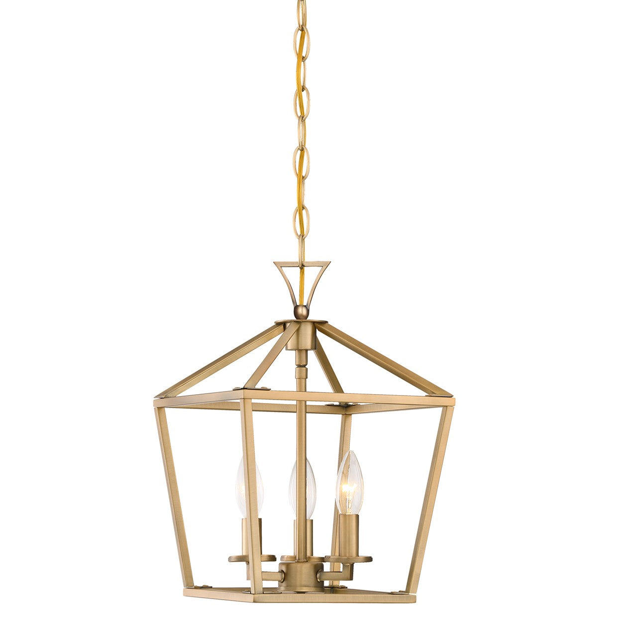 Savoy House - Three Light Pendant - Townsend - Warm Brass- Union Lighting Luminaires Decor