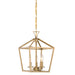 Savoy House - Three Light Pendant - Townsend - Warm Brass- Union Lighting Luminaires Decor