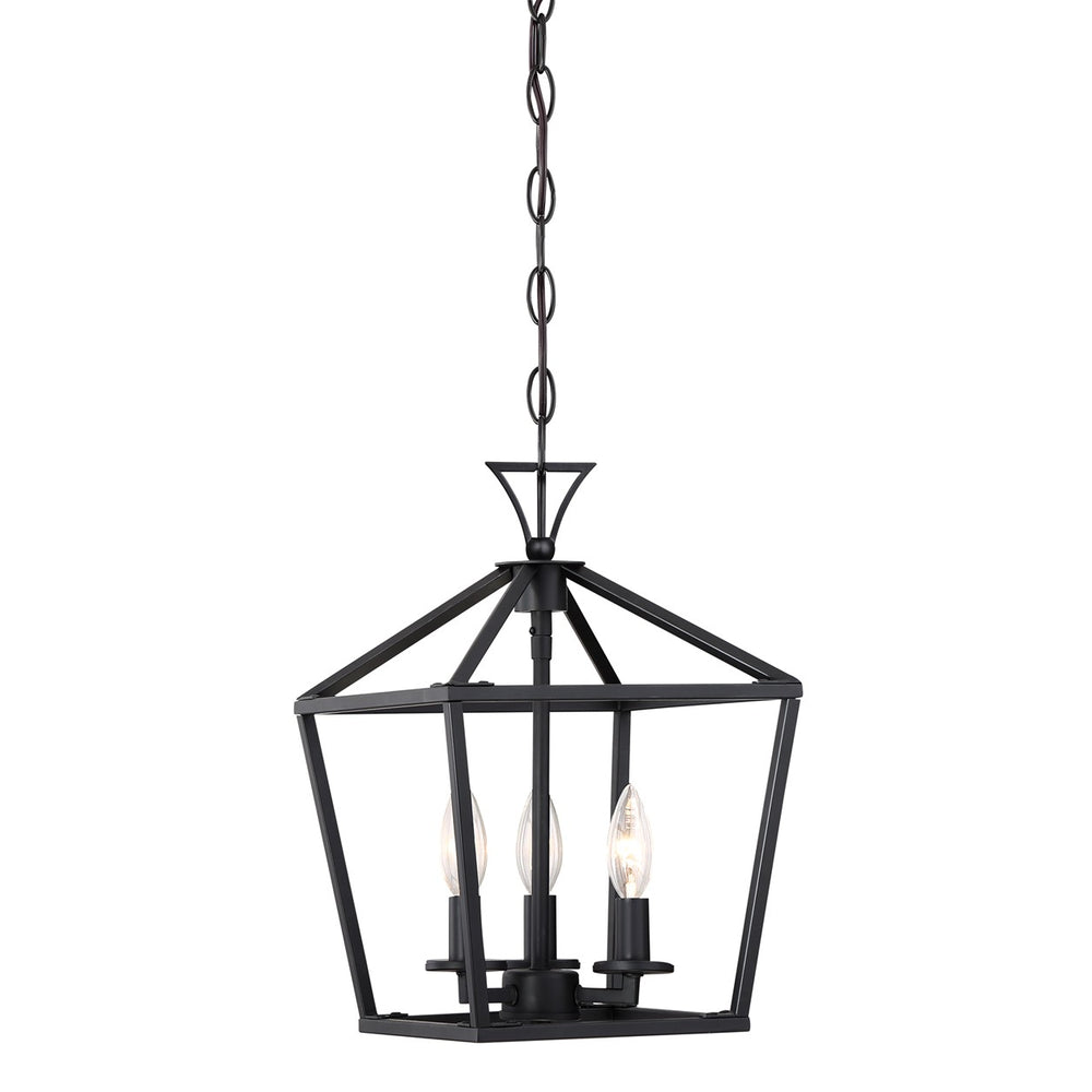 Savoy House - Three Light Pendant - Townsend - Matte Black- Union Lighting Luminaires Decor