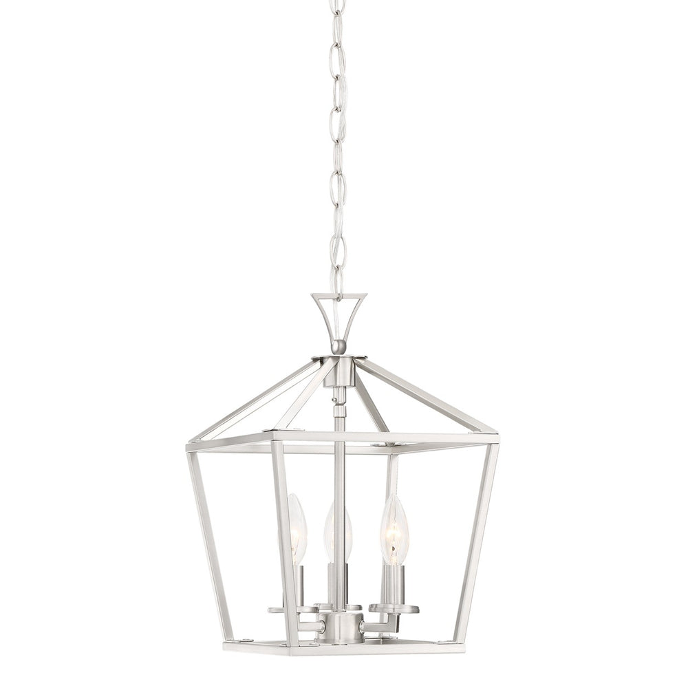 Savoy House - Three Light Pendant - Townsend - Satin Nickel- Union Lighting Luminaires Decor