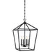 Savoy House - Four Light Pendant - Townsend - Matte Black- Union Lighting Luminaires Decor