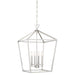 Savoy House - Four Light Pendant - Townsend - Satin Nickel- Union Lighting Luminaires Decor