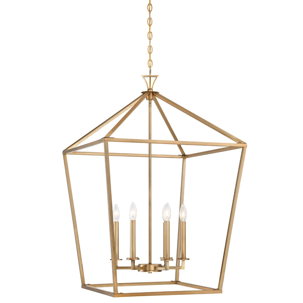Savoy House - Six Light Pendant - Townsend - Warm Brass- Union Lighting Luminaires Decor