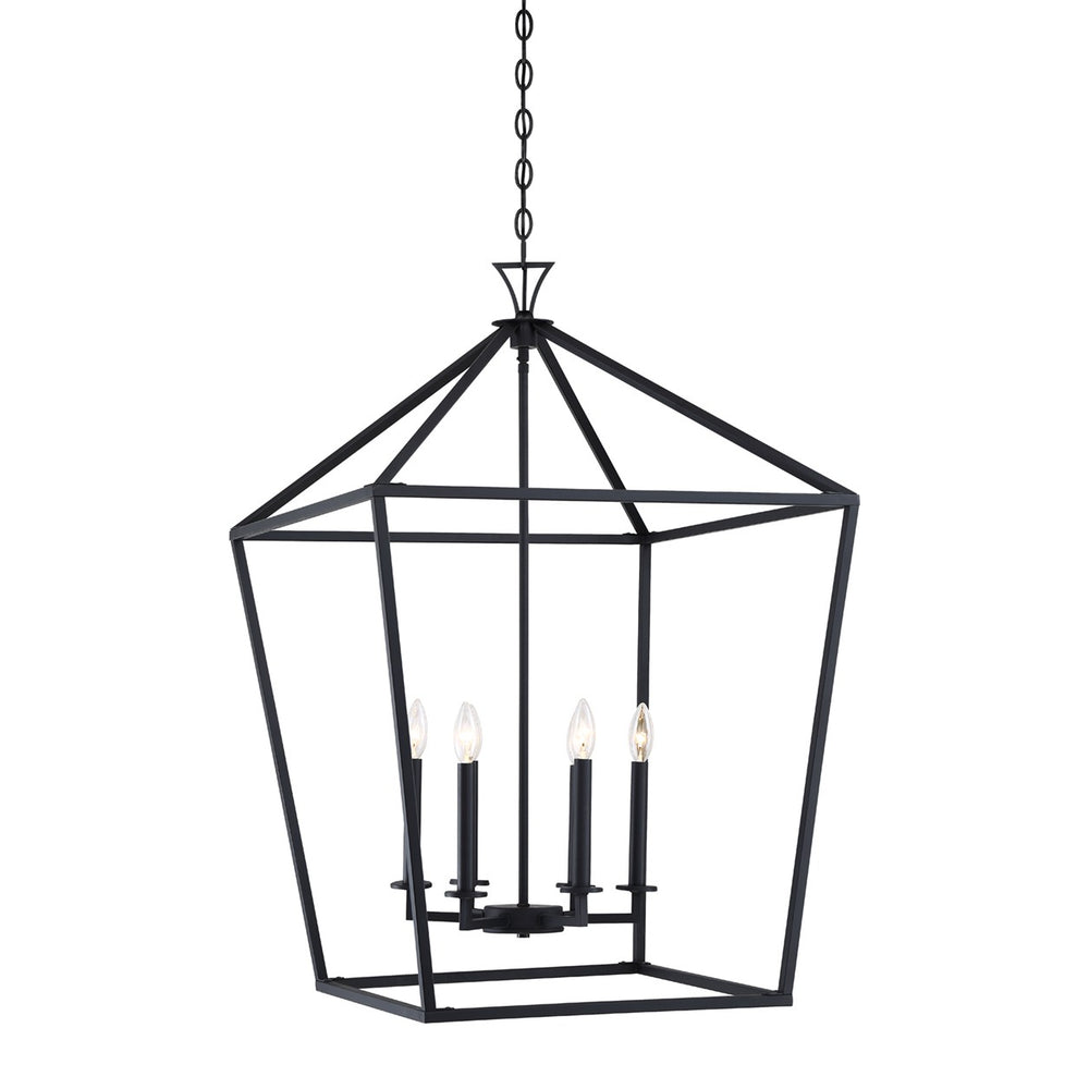 Savoy House - Six Light Pendant - Townsend - Matte Black- Union Lighting Luminaires Decor