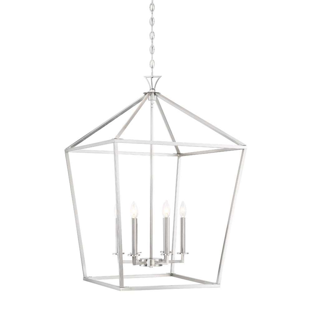 Savoy House - Six Light Pendant - Townsend - Satin Nickel- Union Lighting Luminaires Decor