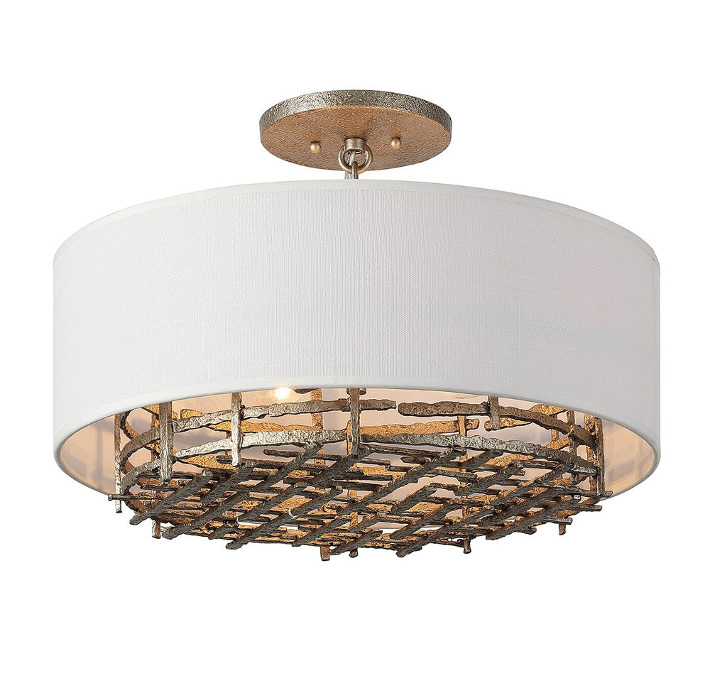 Savoy House - Four Light Convertible Semi-Flush or Pendant - Cameo - Campagne Luxe- Union Lighting Luminaires Decor