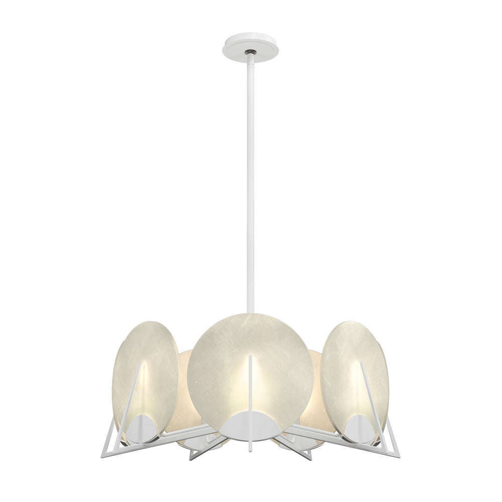 Hubbardton Forge - Seven Light Pendant - Callisto - White- Union Lighting Luminaires Decor