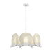 Hubbardton Forge - Seven Light Pendant - Callisto - White- Union Lighting Luminaires Decor