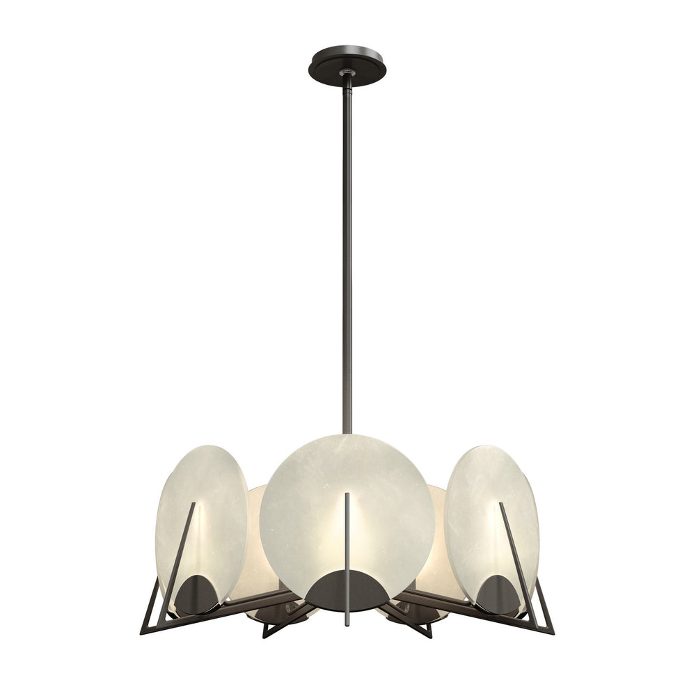 Hubbardton Forge - Seven Light Pendant - Callisto - Dark Smoke- Union Lighting Luminaires Decor
