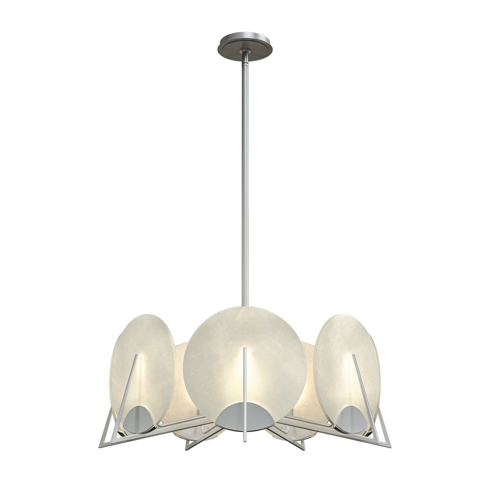 Hubbardton Forge - Seven Light Pendant - Callisto - Vintage Platinum- Union Lighting Luminaires Decor