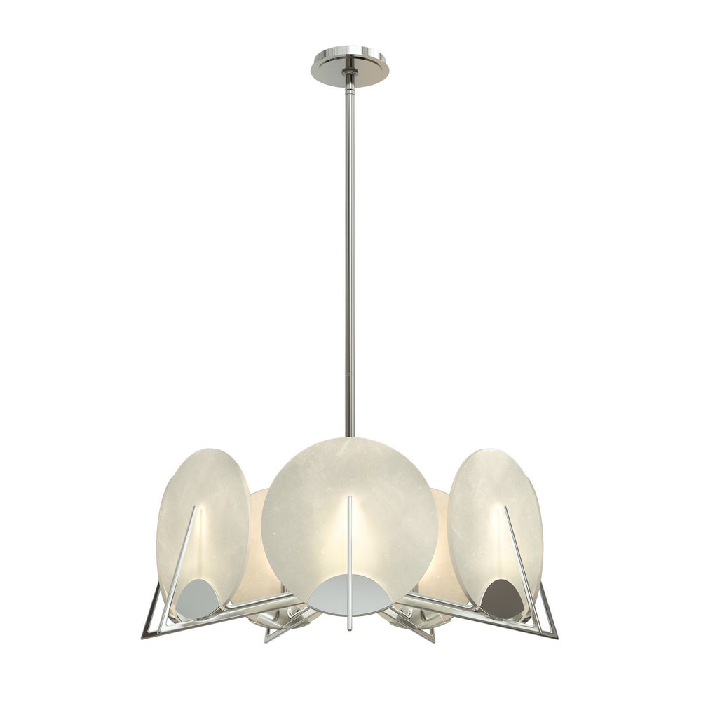 Hubbardton Forge - Seven Light Pendant - Callisto - Sterling- Union Lighting Luminaires Decor