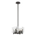 Hubbardton Forge - Four Light Semi-Flush/Pendant - Arc - Oil Rubbed Bronze- Union Lighting Luminaires Decor