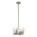 Hubbardton Forge - Four Light Semi-Flush/Pendant - Arc - Soft Gold- Union Lighting Luminaires Decor