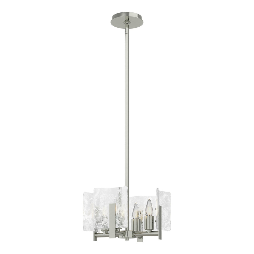 Hubbardton Forge - Four Light Semi-Flush/Pendant - Arc - Sterling- Union Lighting Luminaires Decor