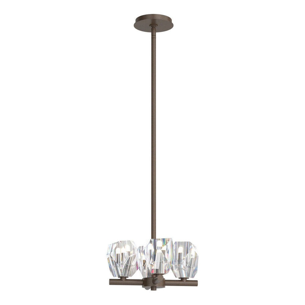 Hubbardton Forge - Four Light Semi-Flush/Pendant - Gatsby - Bronze- Union Lighting Luminaires Decor