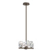Hubbardton Forge - Four Light Semi-Flush/Pendant - Gatsby - Bronze- Union Lighting Luminaires Decor